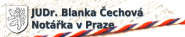 Čechová Blanka - notářka